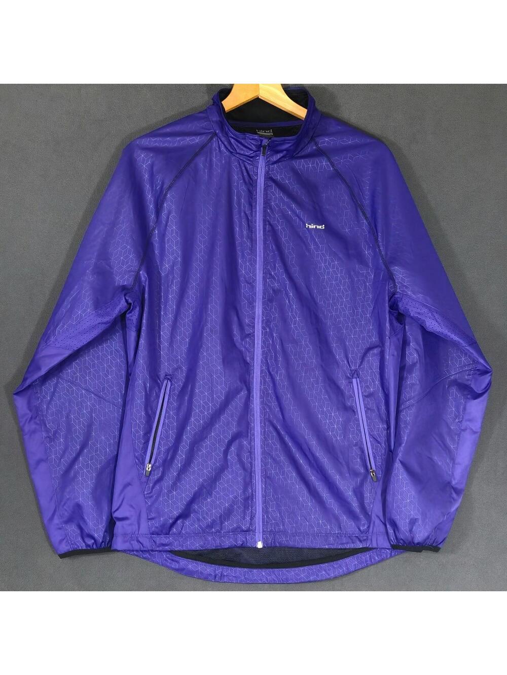 Hind Men’s Medium Purple Windbreaker Jacket Lightweight (#1)